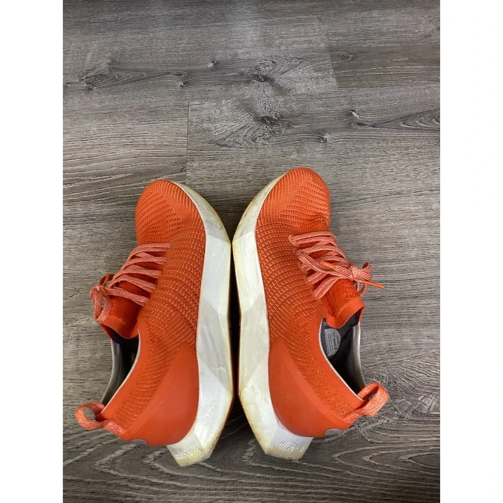 Allbirds Tree Flyer Shoes Mens 10.5 Orange Lace Up Athletic Running Sneakers